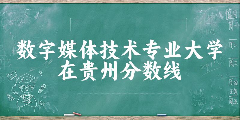 2024数字媒体技术专业贵州