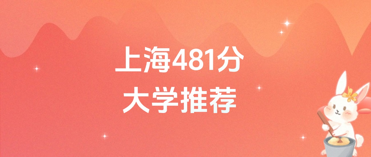 上海481分的公办二本大学排名（2026年高考参考）