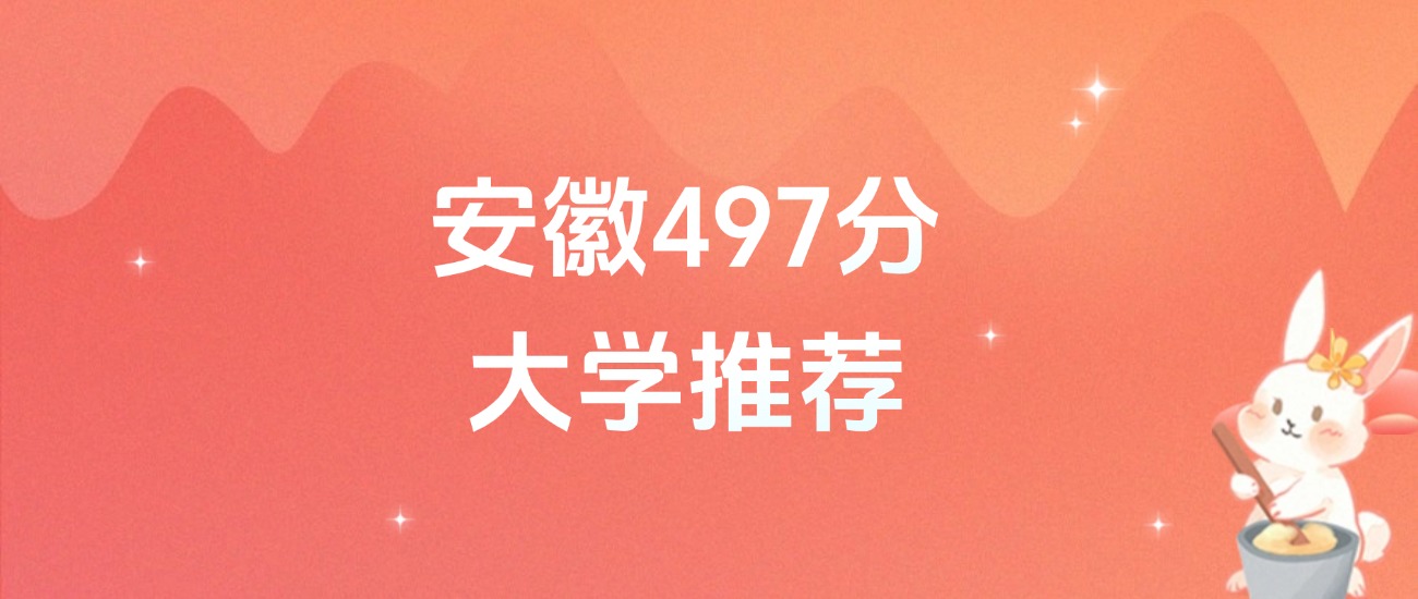 安徽497分的公办二本大学排名（含高考物理类、历史类数据）