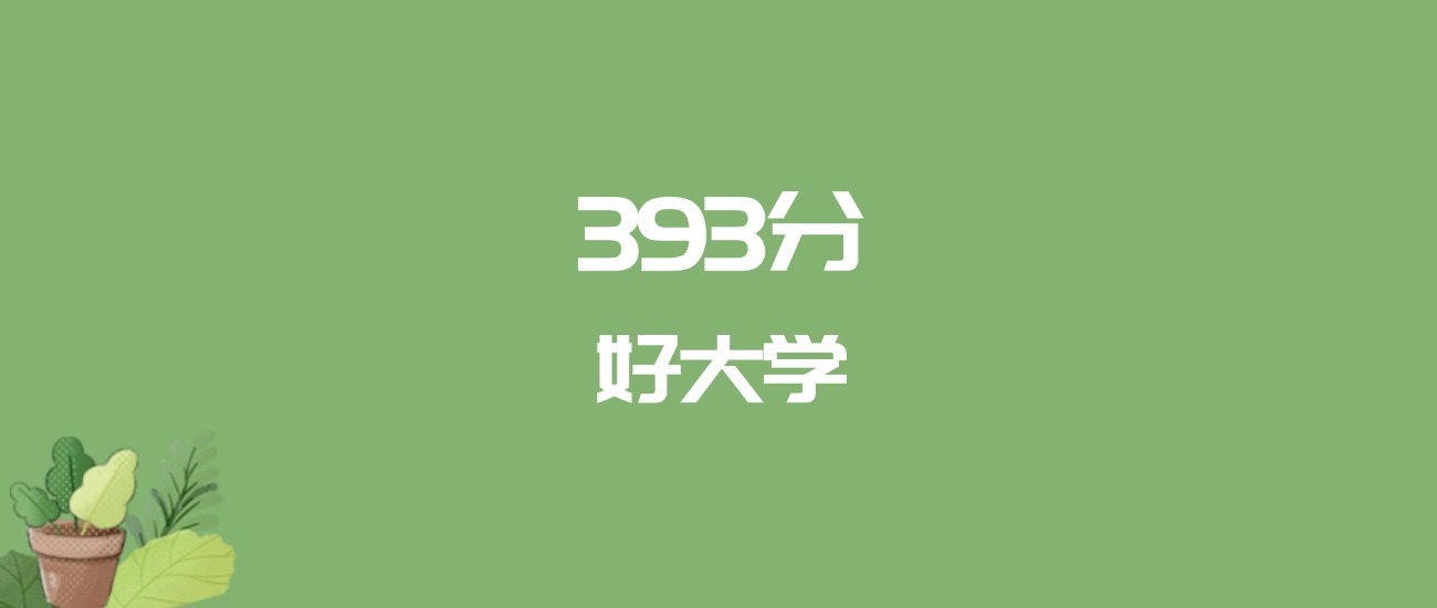 393分能上什么大学？附一本大学名单（2026高考）