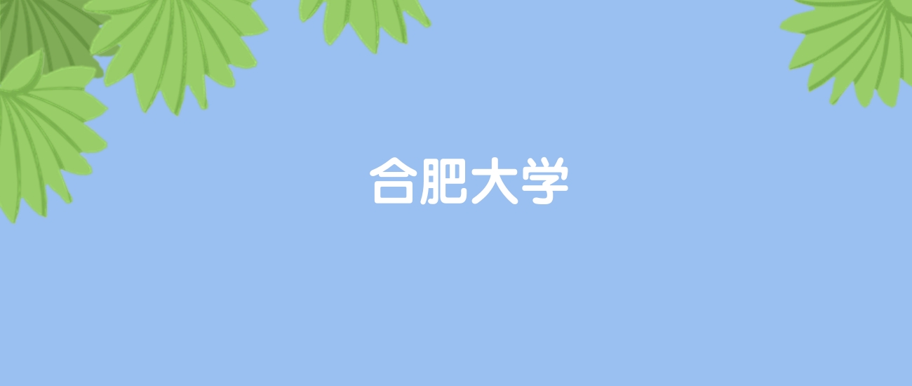 高考400分能上合肥大学吗？请看历年录取分数线