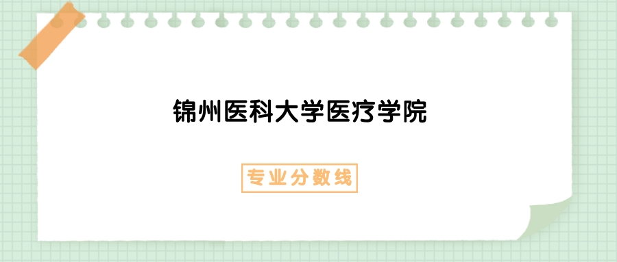 2025年锦州医科大学医疗学院医疗保险专业录取分数线、选科要求